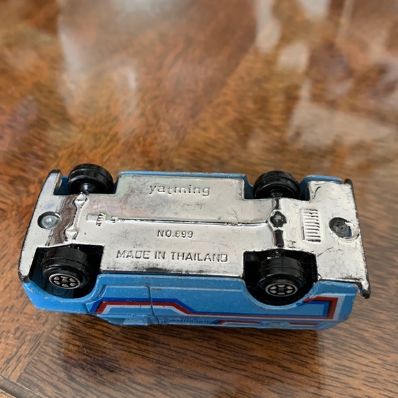 Vintage Yatming Diecast Metal 1981 Blue Delightful Van #899 Thailand Yat Ming - Picture 6 of 9